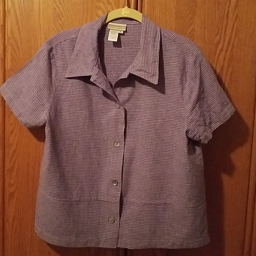 Coldwater Creek short sleeve PL blouse